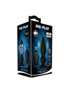 Anál vibrátor távirányítóval Mr. play super power anal plug ii kúpos
