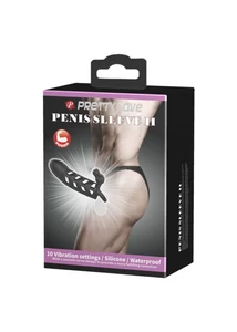 Péniszköpeny vibrátoros Pretty love penis sleeve ii