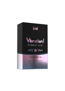 Folyékony vibrátor gél, rágógumi ízű - Vibration Bubble Gum 15ml