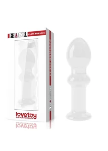 Anális dugó üvegből 4.5" glass romance átlátszó