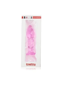 Fenékdugó üveg 5.5" glass romance rózsaszín