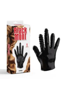Black Mont sokoldalú vibrátoros kesztyű anális és csiklóizgatásra