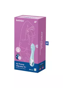 Felpumpálható vibrátor Air pump vibrator 5+ blue 20 cm