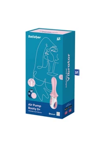 Állítható vastagságú análkúp vibrátoros Air pump booty 5+ pink