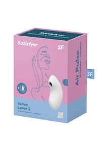 Csiklóizgató léghullámos, vibrátoros Satisfyer Vulva lover 2 white