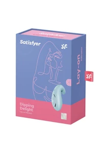 Csiklóizgató vibrátor kék Satisfyer dipping delight lay-on 