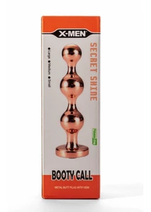 X-men secret shine booty call fém plug fekete kővel M