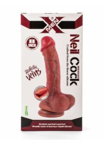 Tapadótalpas valósághű dildó X-men neil 8 cock flesh