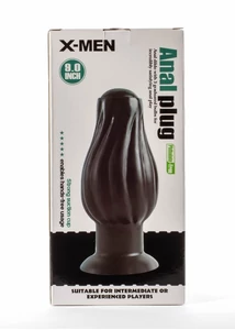 Fenék izgató dugó fekete 19 cm anal plug X-men 7.5