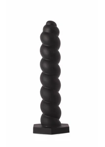 Anális csavart dildó silicone butt plug black s X-men 7.87