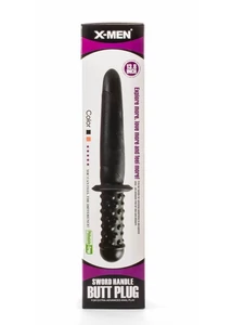 Kardfogantyús análdugó fekete sword handle butt plug ii X-men 13.8