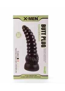 Bordás nagy dildó 27 cm-es X-men 10.9 extra large butt plug black