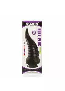 X-men 8" butt plug black