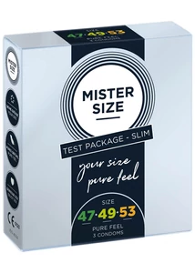 Mister Size óvszer teszter 47-49-53