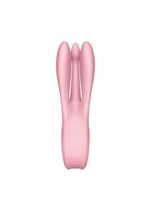 Threesome 1 pink háromágú csiklóizgatós vibrátor