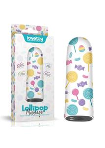 Újratölthető nyalóka mintás mini vibrátor Rechargeable lollipop massager