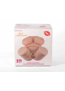 Kövér női test torzó maszturbátor Double hole 3d masturbator