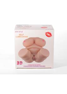 Kövér női test torzó maszturbátor Double hole 3d masturbator