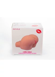 Női fenék maszturbátor 2 testnyílással Double hole masturbator iv testszínű