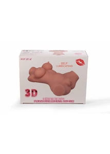 Női test torzó Double hole 3d masturbator ii