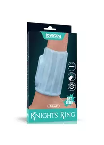 Vibrátoros péniszköpeny Vibrating ridge knights ring