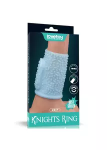 Rücskös vibráló péniszköpeny Vibrating drip knights ring