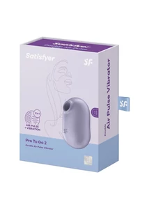 Léghullámos csiklóizgató vibrációval lila Pro to go 2 violet