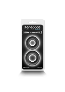 Renegade erectus black péniszgyűrű szett