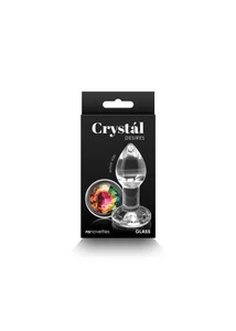 Üveg fenékdugó Crystal desires rainbow gem - small