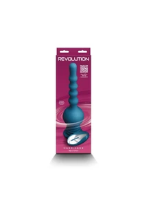 Forgó letapsztható vibrátor Revolution hurricane - teal