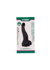 Anális dildó X-men 11” butt plug black ii 28 cm