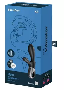 Gátizgató karos vibrátor fekete Heat climax plusz 20,5 cm