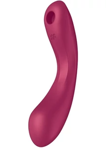 Három izgatású vibrátor Curvy trinity 1 piros