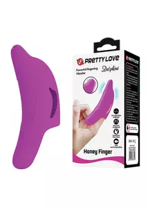 Ujjazó vibrátor Delphini honey finger lila