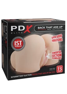 Szívó és vibráló vagina és ánusz masztrubátor Back that ass up automatic mega masturbator