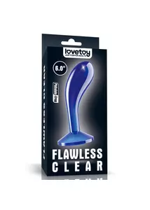 Prosztata dildó anál plug Flawless clear prostate 6.0 kék