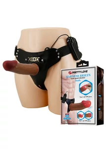 Felköthető üreges vibrátor Pretty Love Stark harness briefs brown