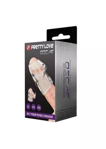 Pénisz és makk vastagító, átlátszó Pretty love penis sleeve oscar