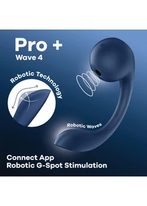 Applikációs G-pont vibrátor ujj mozgással és léghullámos csiklóizgatóval Pro+ Wave 4