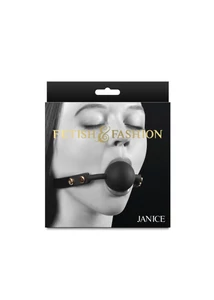 Szilikon golyós szájpecek - Fetish & fashion Janice black