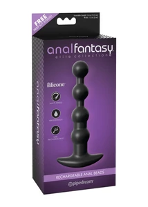 Tölthető Anális Gyöngyök Rechargeable anal beads black
