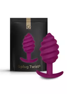 Vibrátoros anális csavart dugó Gplug twist 2 - sweet raspberry