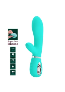 Csiklókaros puha szilikon g-pont vibrátor Pretty Love Thomas Green 20cm