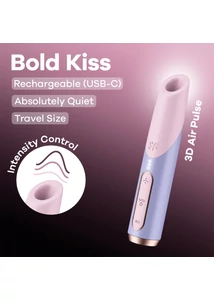 Léghullámos csikló vibrátor Bold Kiss