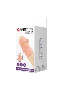 Pénisz és makk vastagító testszínű, penis sleeve oscar