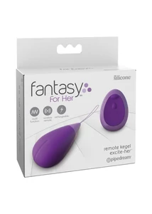 Távirányítós tölthetős vibrációs tojás Remote kegel excite-her purple