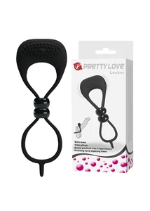 Péniszgyűrű vibrátoros heregyűrűs Pretty love locker