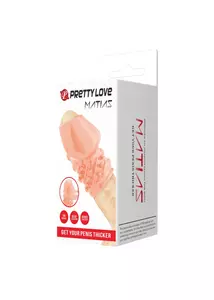 Vastagító péniszmandzsetta testszínű Pretty love penis sleeve matias