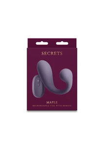 Távirányítós C-alakú vibrátor - Secrets maple gray