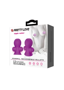 Vibrációs bimbószívó Pretty love nipple sucker purple